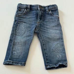 Dolce&Gabbana distressed jeans 6-9 months with crown